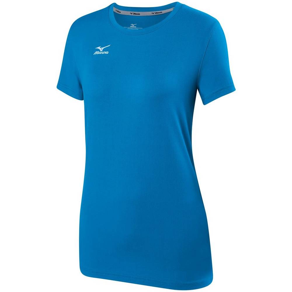 Mizuno Women's Volleyball Attack 2.0 T-Shirts Blue (440647-JVW)